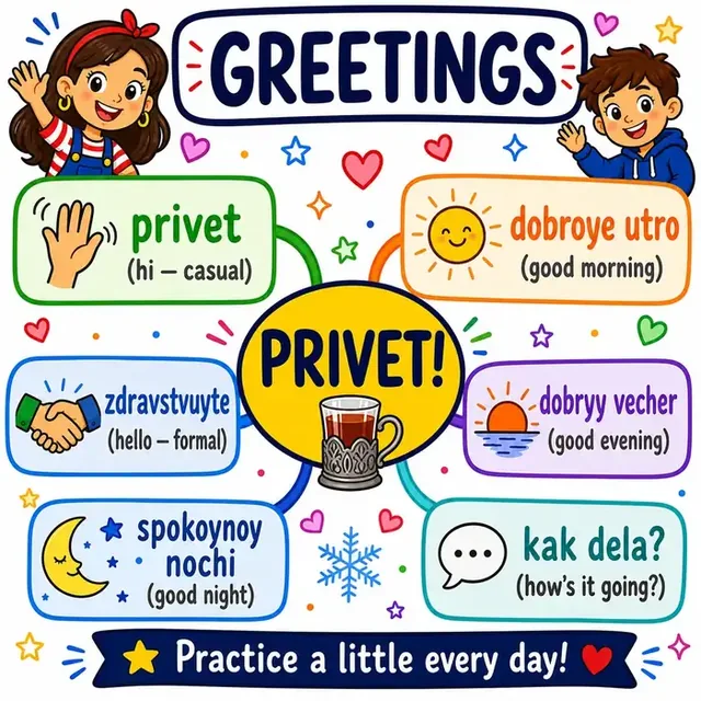 Greetings mind map